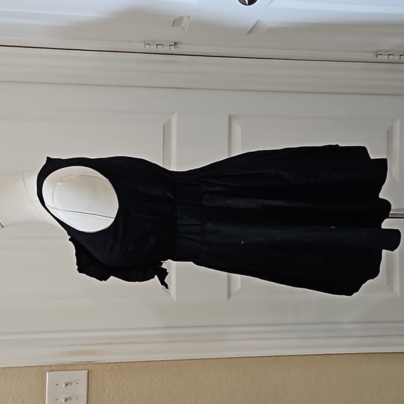 J. Crew Honore Black Ruffle Embellished Dress - Picture 3 of 8